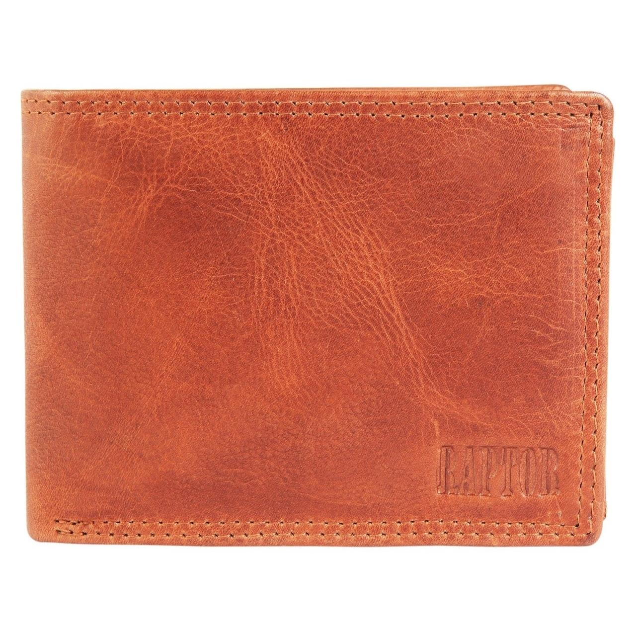 RAPTOR® Cartera Hombre em Couro Genuíno