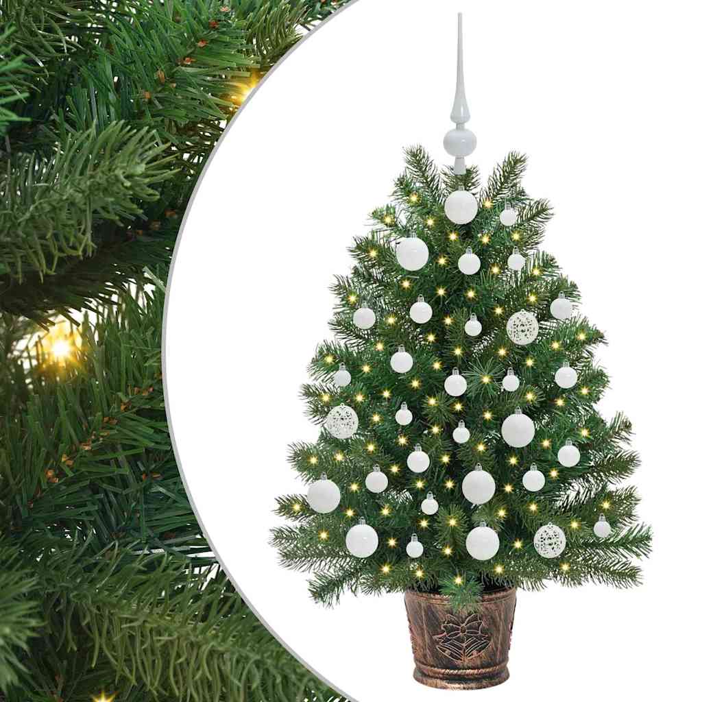 vidaXL Árbol de Navidad artificial con 150 LED Verde 95 cm PE y PVC