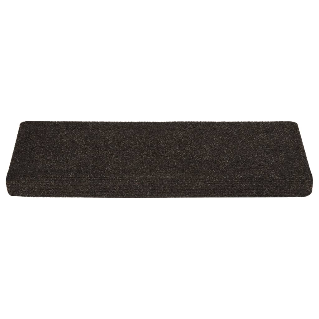 vidaXL Alfombrilla de Escaleras 15 uds Protector Peldaño Tela 65x21x4 cm Color Crema,  Antracita,  Azul y mas