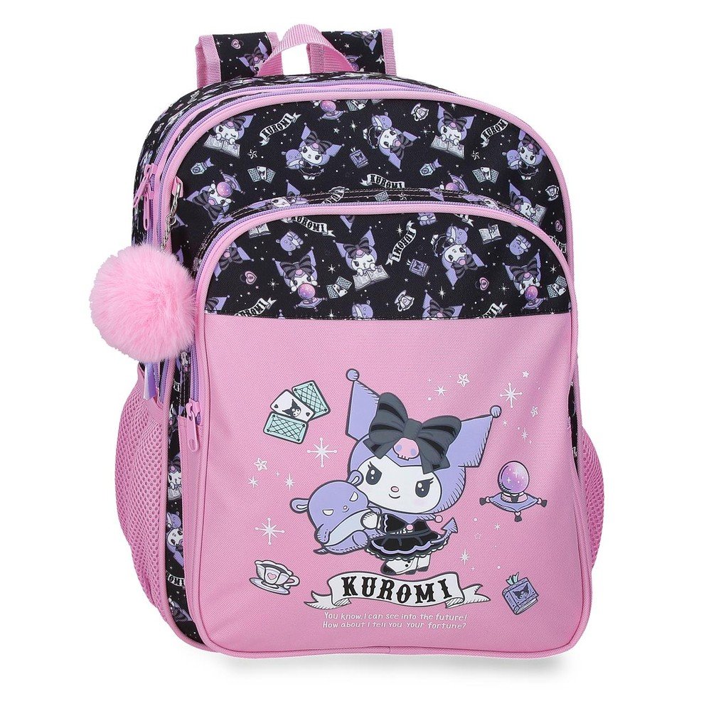 JOUMMA MOCHILA ESCOLAR DOBLE KUROMI FORTUNE TELLING 40CM ADAPT A CA 610093 KUROMI FORTUNE TELLING 13x30x40 Cms.