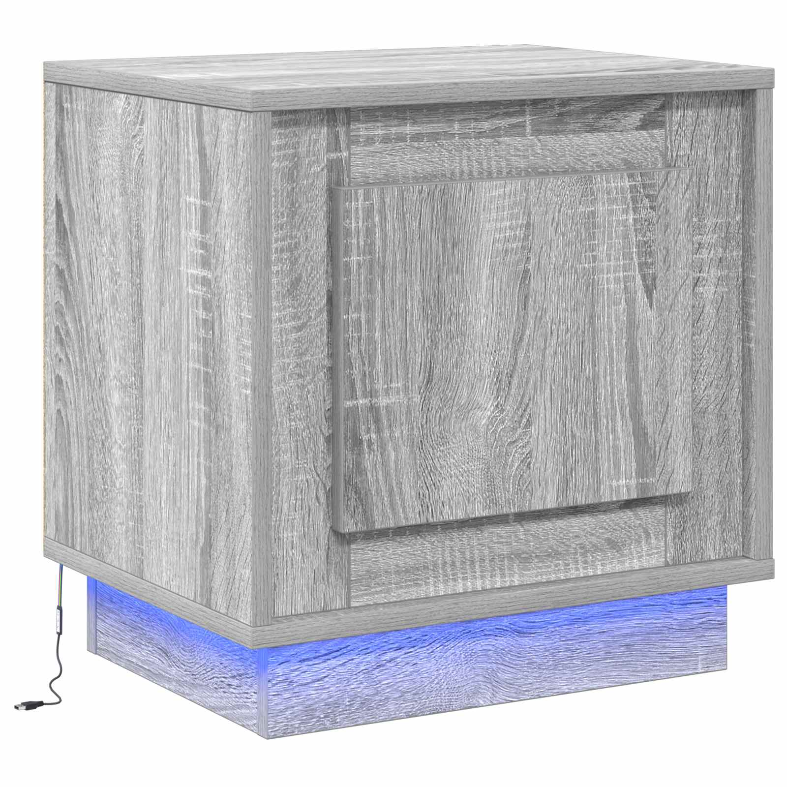 vidaXL Armario de Noche 44 x 34,5 x 45 cm Madera de ingeniería Multicolor