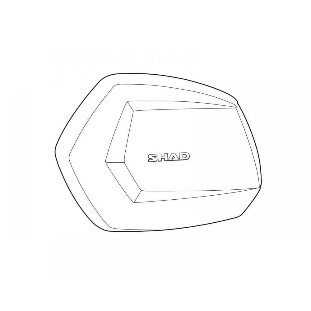 Tapa Lateral Repuesto Izquierda Aluminio Maleta Lateral Sh35 D1B35TLR