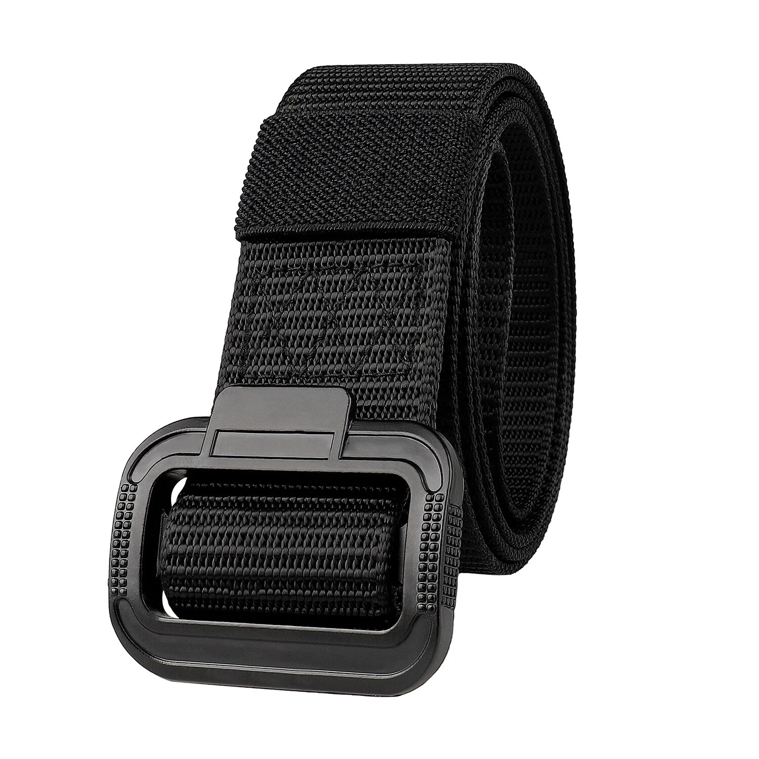 TK Cinturón Táctico De Nylon Imitación Para Hombres Con Hebilla De Metal Casual Versátil Cinturón De Lona Para Deportes Al Aire Libre Paquete De 1 Pieza