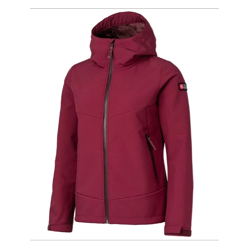 Chaqueta Granate Ternua Hardshell Wind Benton Jkt W Port Royale