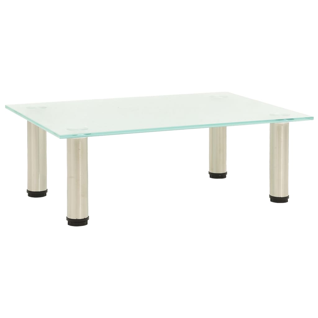 vidaXL Mueble para TV de vidrio templado esmerilado 40x35x17 cm