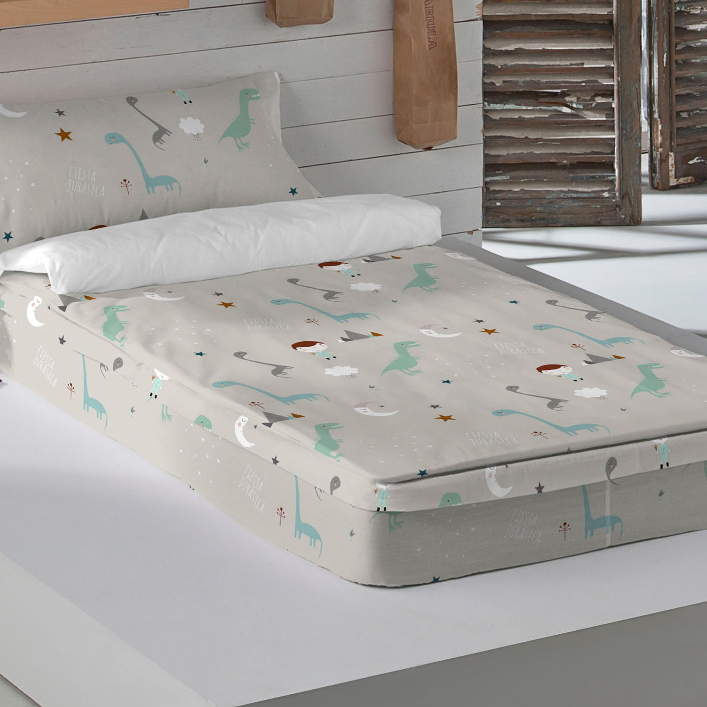 HACIENDO EL INDIO - Saco Nórdico Infantil Estampado 100% Algodón - Con o Sin Relleno - Cierre con Cremallera y Fuelle para Camas Nido y Literas - 17 Modelos Disponibles - Cama 90 - Fabricado en España