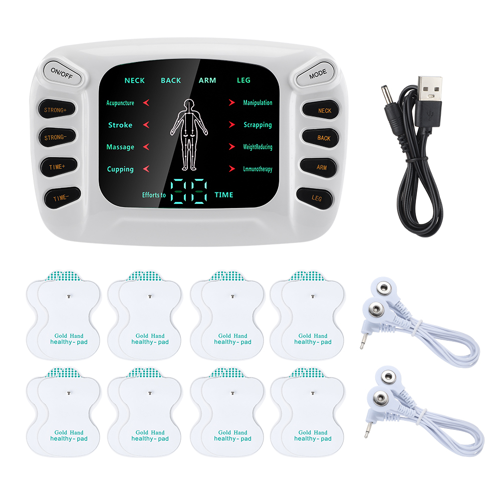 TK Relajador Muscular EMS de Pulso Moderno Masajeador Corporal TENS Acupuntura de 8 Modos para Hombro Espalda Cuello Rodilla Belleza