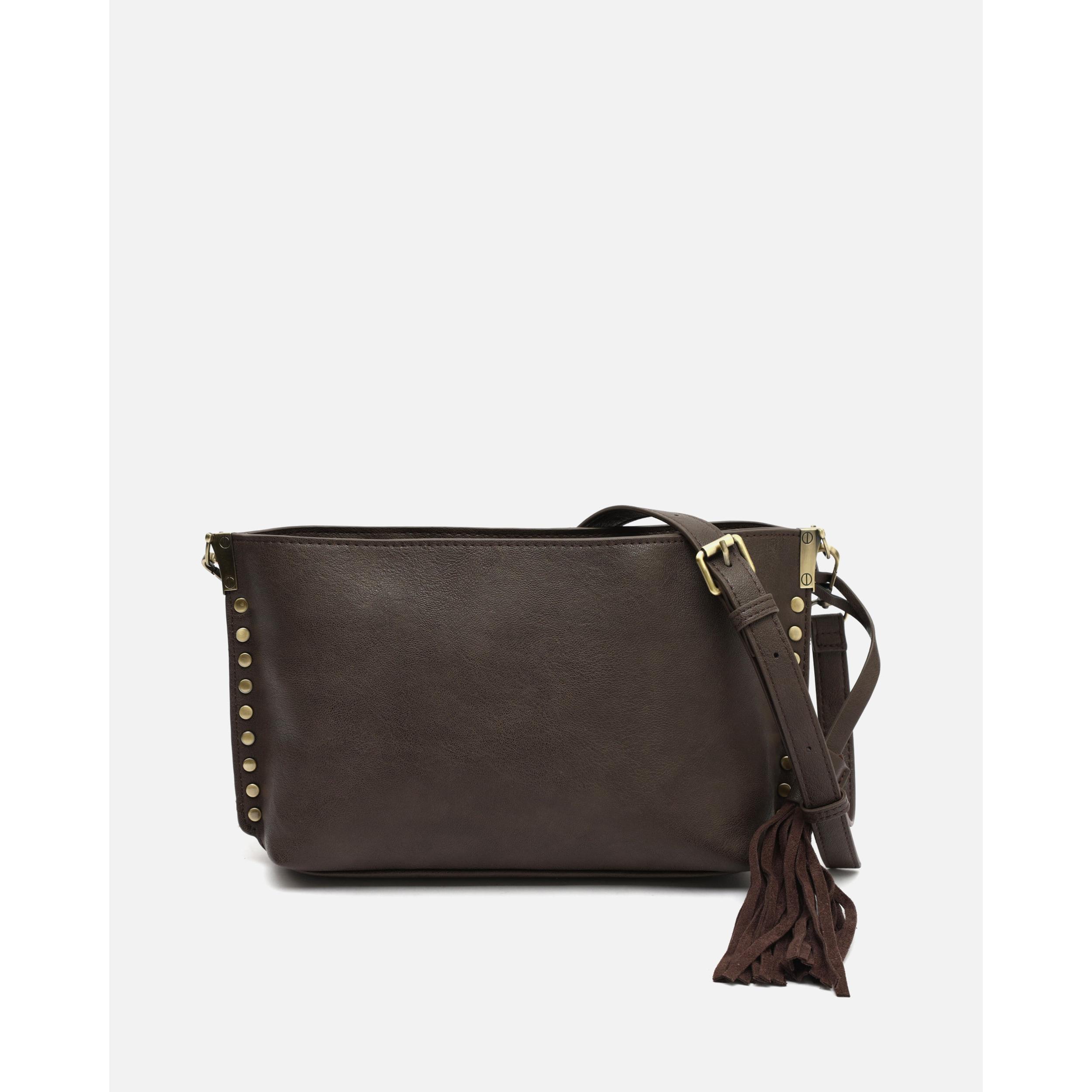 Bolso Marrón de NIBATI - Elegante Diseño Compacto 17x8x23 cm - Material Externo 100% Poliuretano, Interior 100% Poliéster - Ideal para Uso Diario y Espacios Reducidos