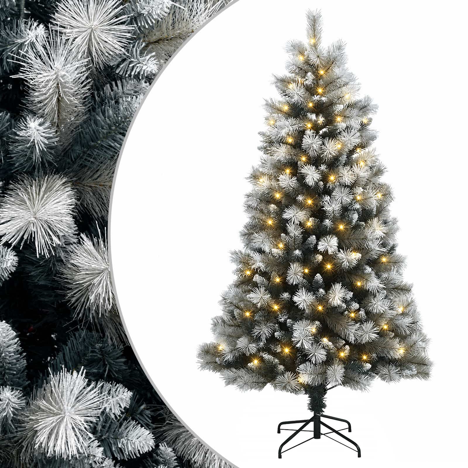 vidaXL Árbol de Navidad artificial con ramas articuladas PVC y Metal Multitalla