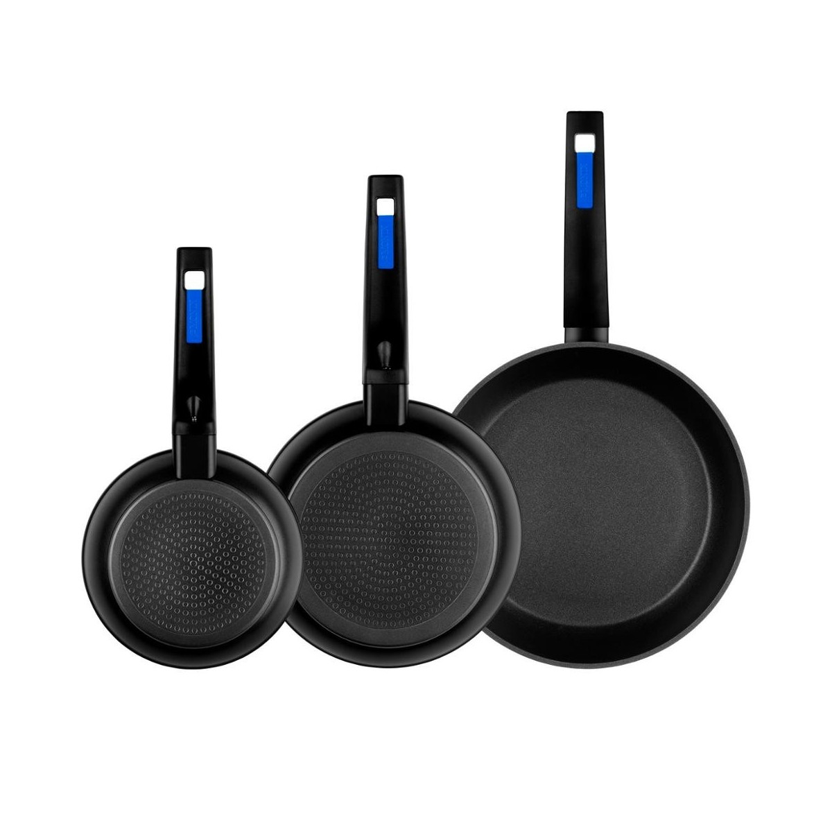 Monix Martín Berasategui – Set 3 Sartenes Antiadherentes de Aluminio Forjado, Libre de PFOA. Lote 18-22-26 cm. Inducción y gas