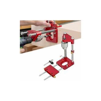 CA El mejor localizador de brocas para carpintería, guía de plantilla de taladro con localizador de punzón ajustable, kit de herramientas localizador de brocas para carpintería