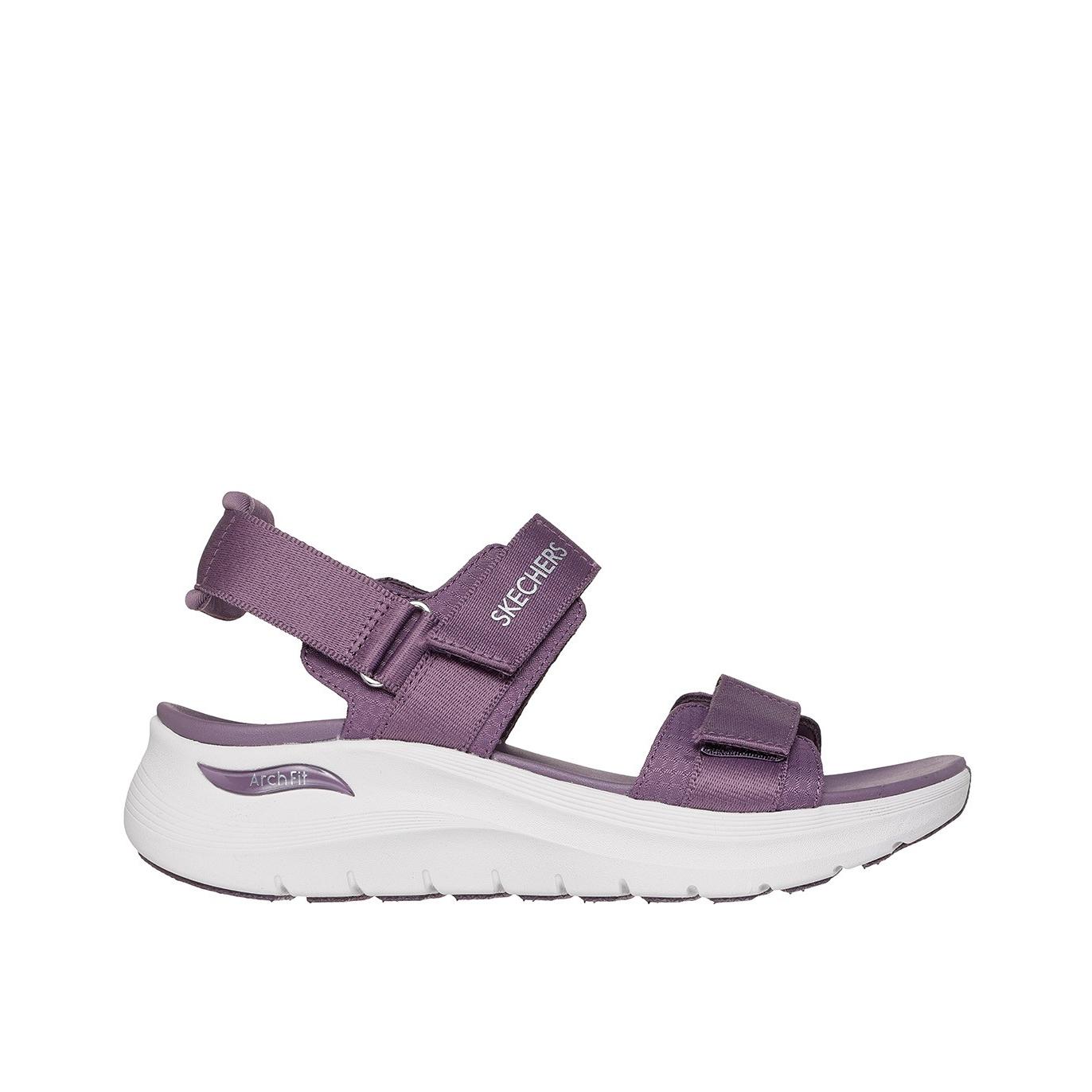 Sandalias Skechers mujer Arch Fit 2.0 119465 con velcros en malva