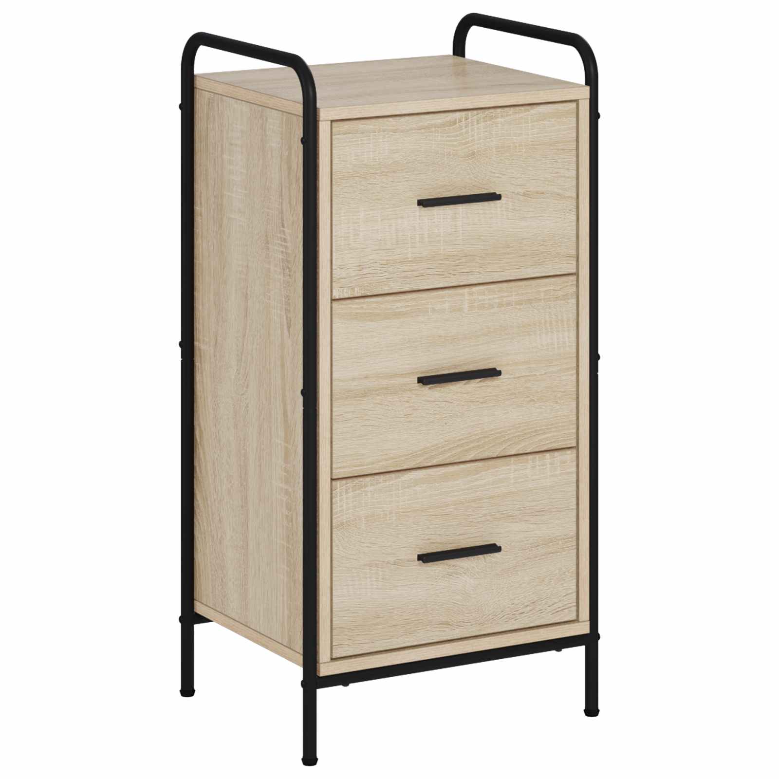 vidaXL Aparador  40 x 33 x 80,5 cm Madera de ingeniería Multicolor