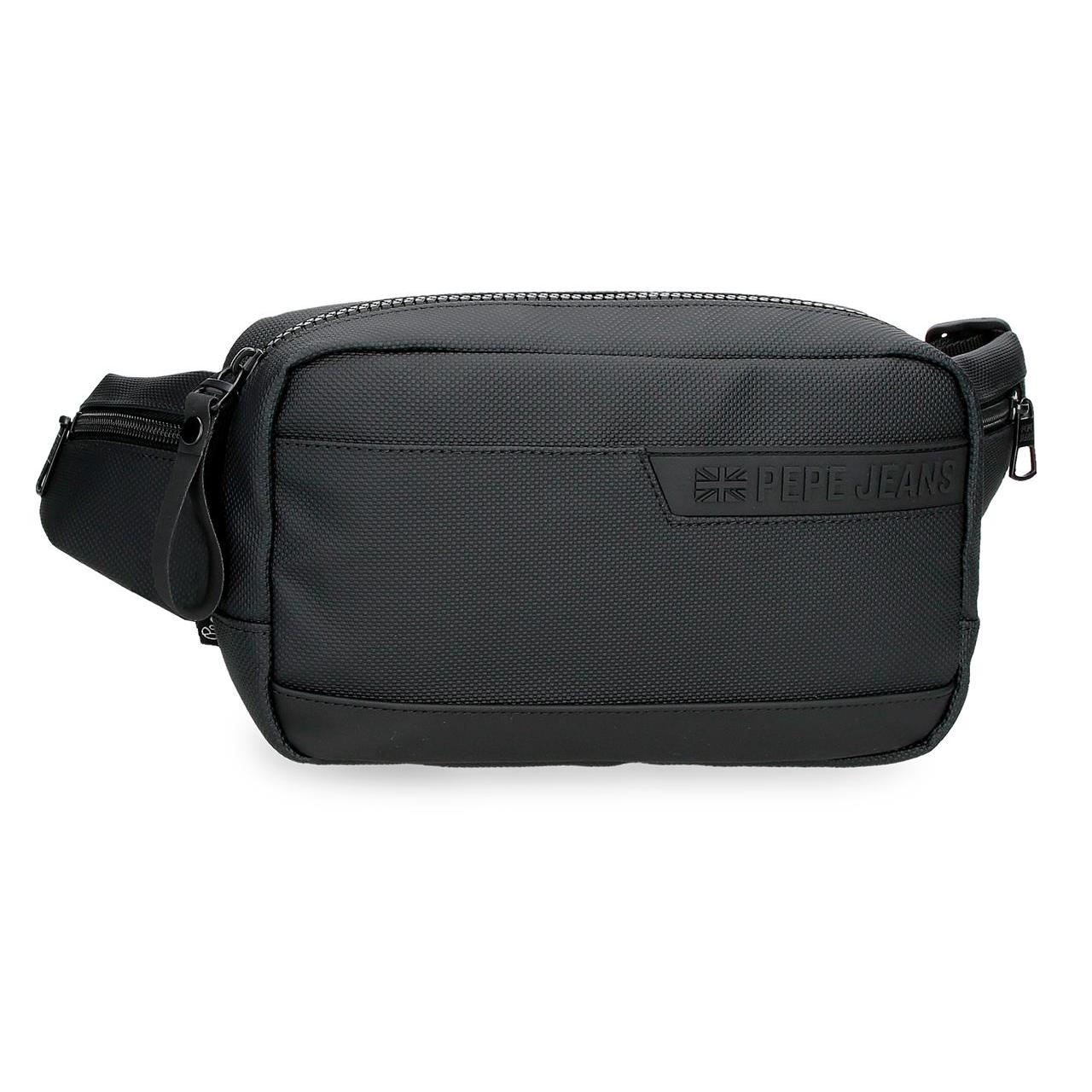 Pepe Jeans - Riñonera Dorking de poliéster resistente con detalles en piel sintética, compacta y funcional para hombre