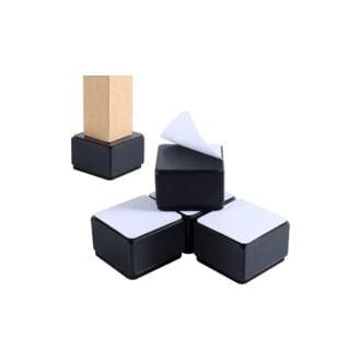 CA 4 elevadores de cama y muebles que añaden 2 pulgadas de altura, elevadores de mesa, elevadores de silla o elevadores de sofá, juego de 4 elevadores de muebles