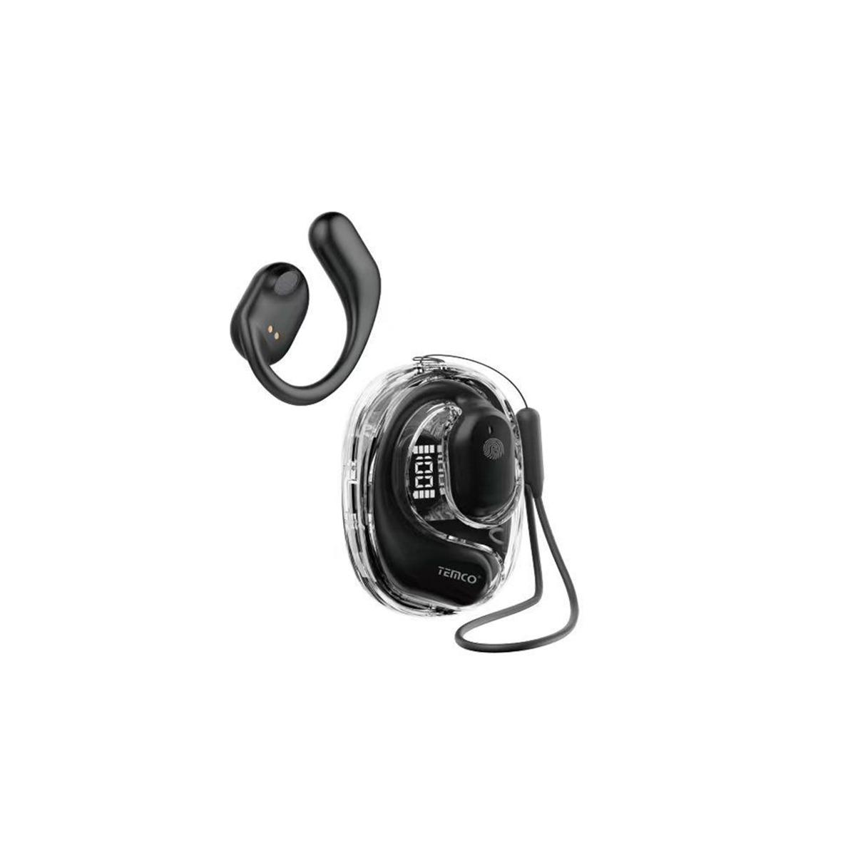 Temco YSW01 Auriculares Bluetooth con Compartimento de Carga con Pantalla Digital