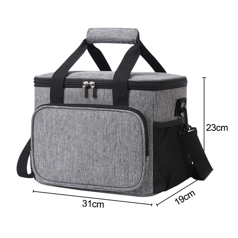 CA Bolsa térmica portátil con correa para el hombro, de gran capacidad, impermeable, de tela Oxford, para exteriores, camping, picnic