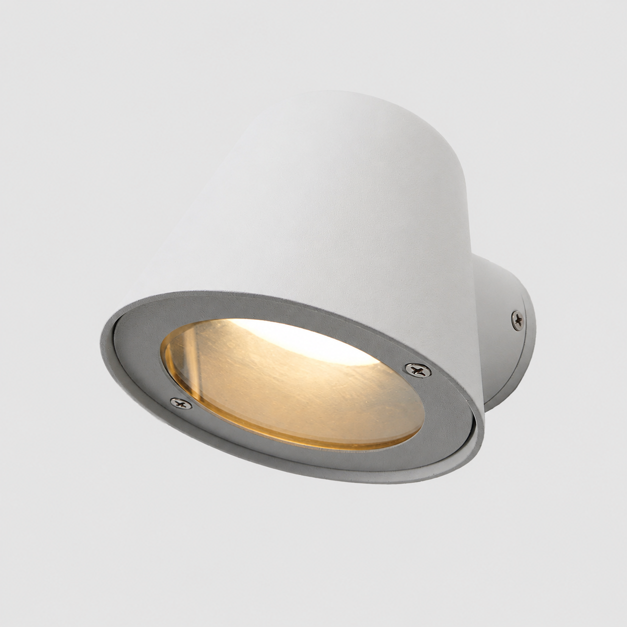 Lámparas de pared LED Aluminio Blanco Exterior, IP44, Decorativas y Resistentes al Agua para Patios y Jardines. Incluyen Bombilla GU10 5W "PAU