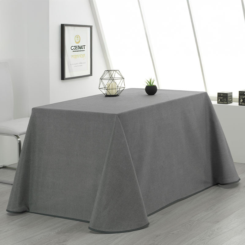 RUFINO DÍAZ Falda Camilla Rectangular Loneta Danubio - Tejido resistente y agradable al tacto - Perfecta para decorar y proteger tu mesa