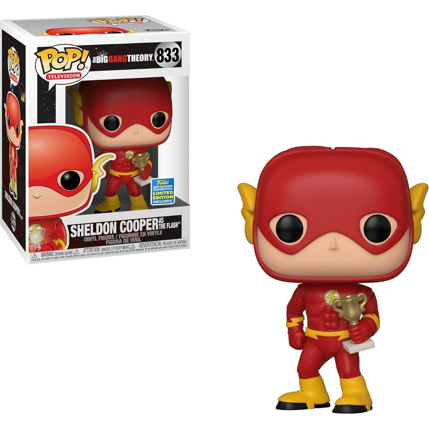 Funko Sheldon Cooper as Flash The Big Bang Theory Pop Sdcc 2019 Exclusive Summer Convention