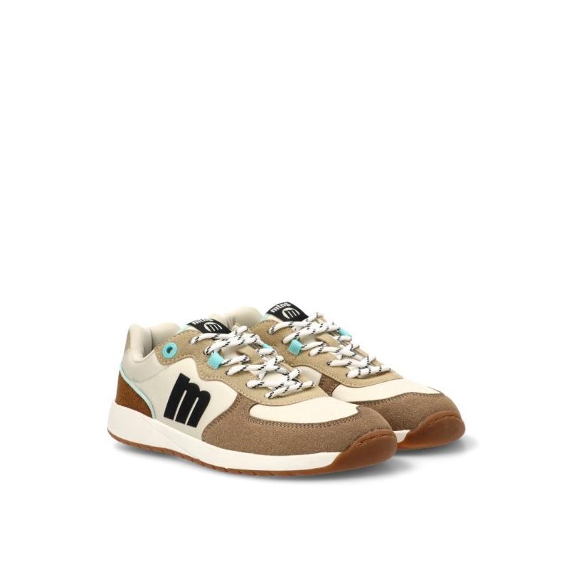Zapatillas Respetuoso/barefoot Mustang - Mujer - Suela Plana - Modelo 60857 - Color Taupe