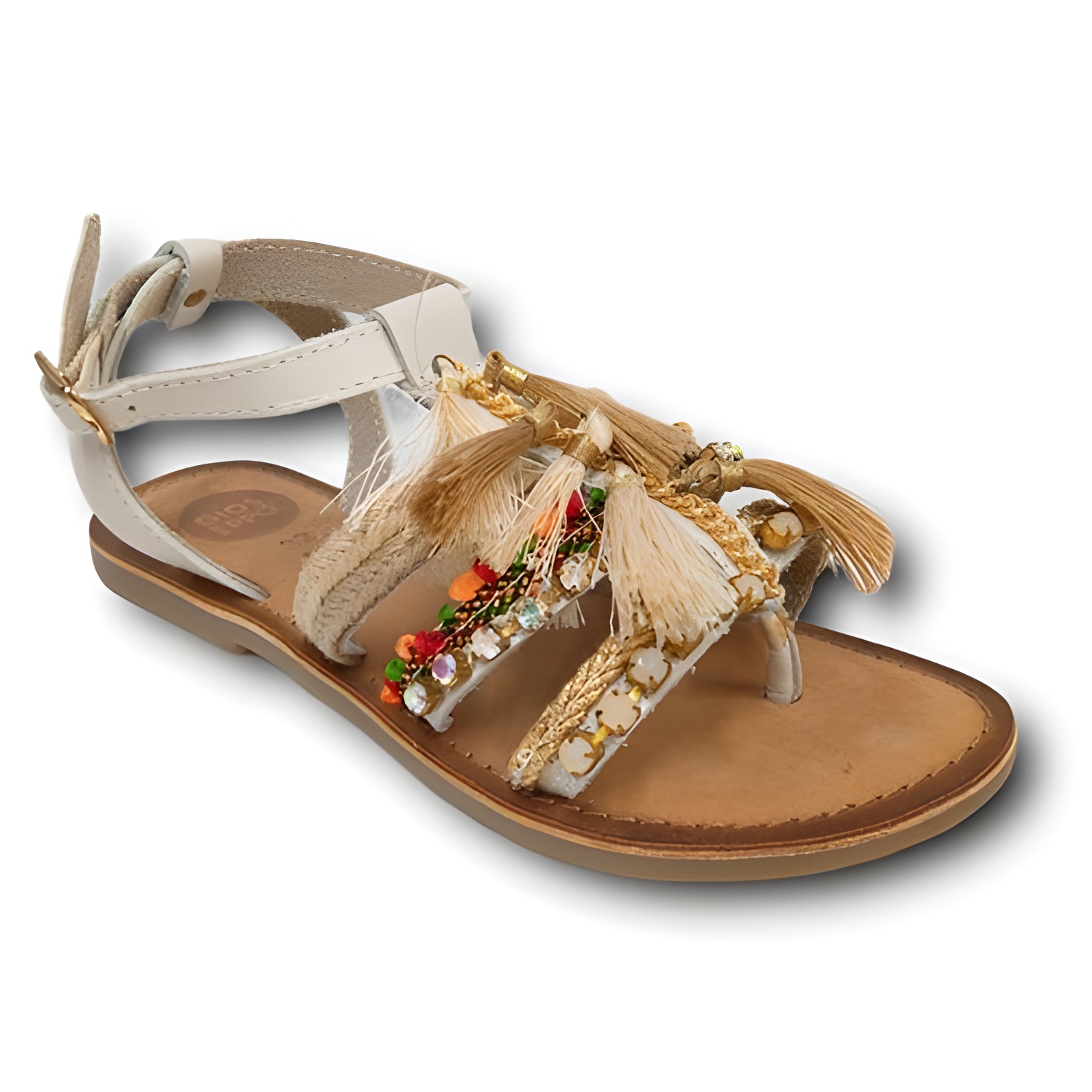 Gioseppo Sandalia 40490 Nambi BLANCO calzado niños Summer ROYALE CORDONETS