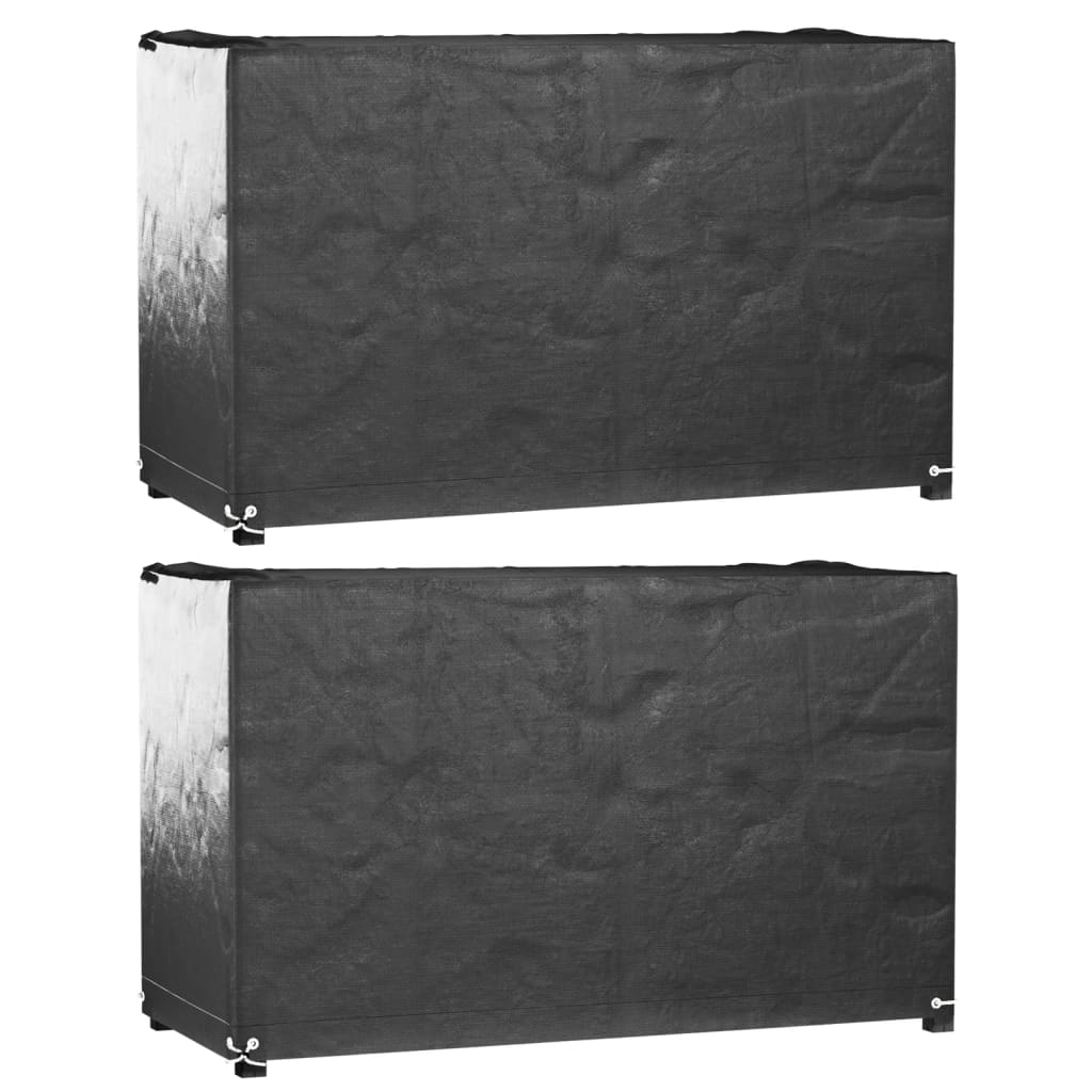 vidaXL Fundas muebles de jardín 2 uds en dimensiones 205x205x90 cm/240x240x55 cm/250x250x90 cm y más | almacenamiento funcional diseño moderno para baño dormitorio sala