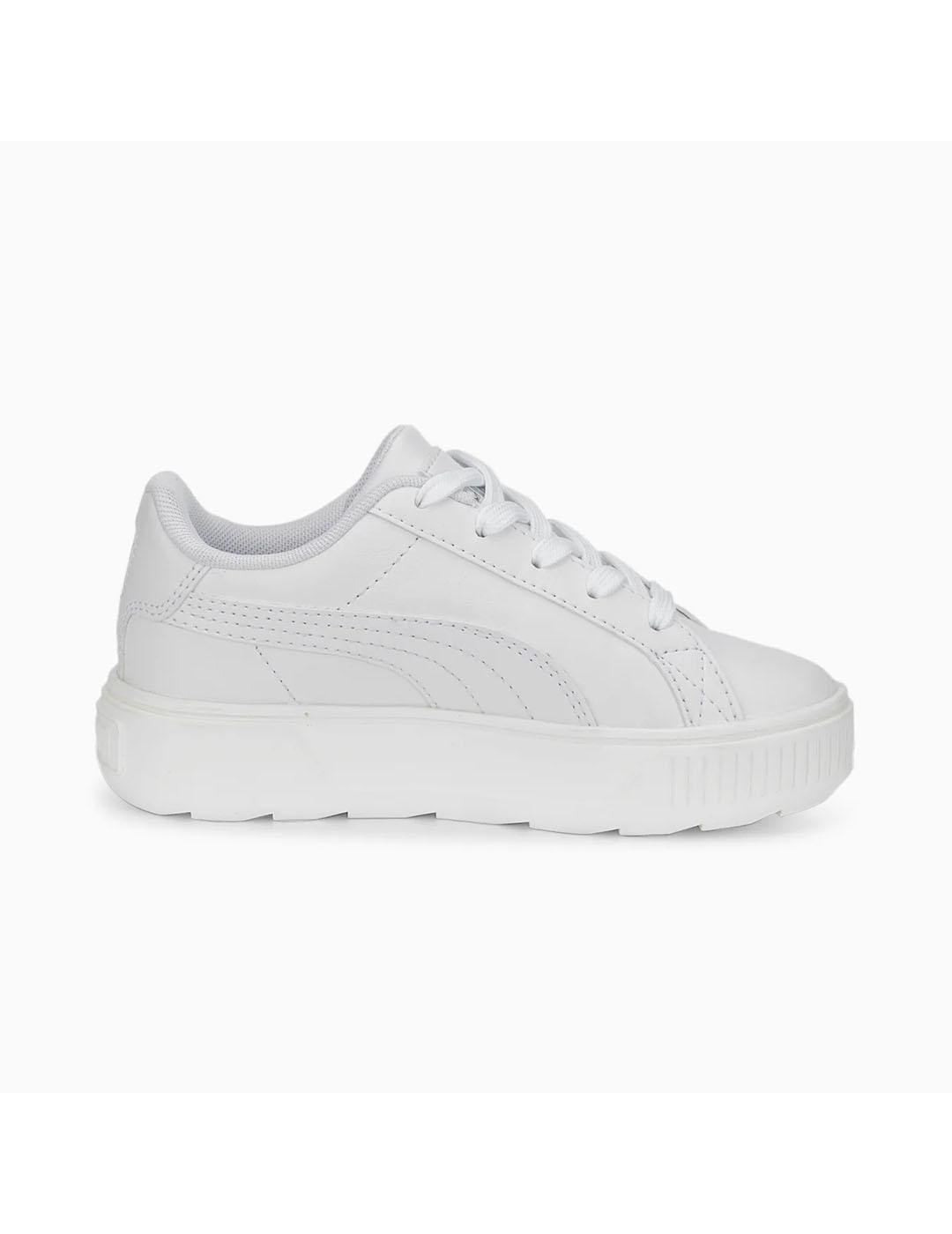 Zapatilla Niña Puma Kamen Plat. Blanca - Cómoda y Elegante