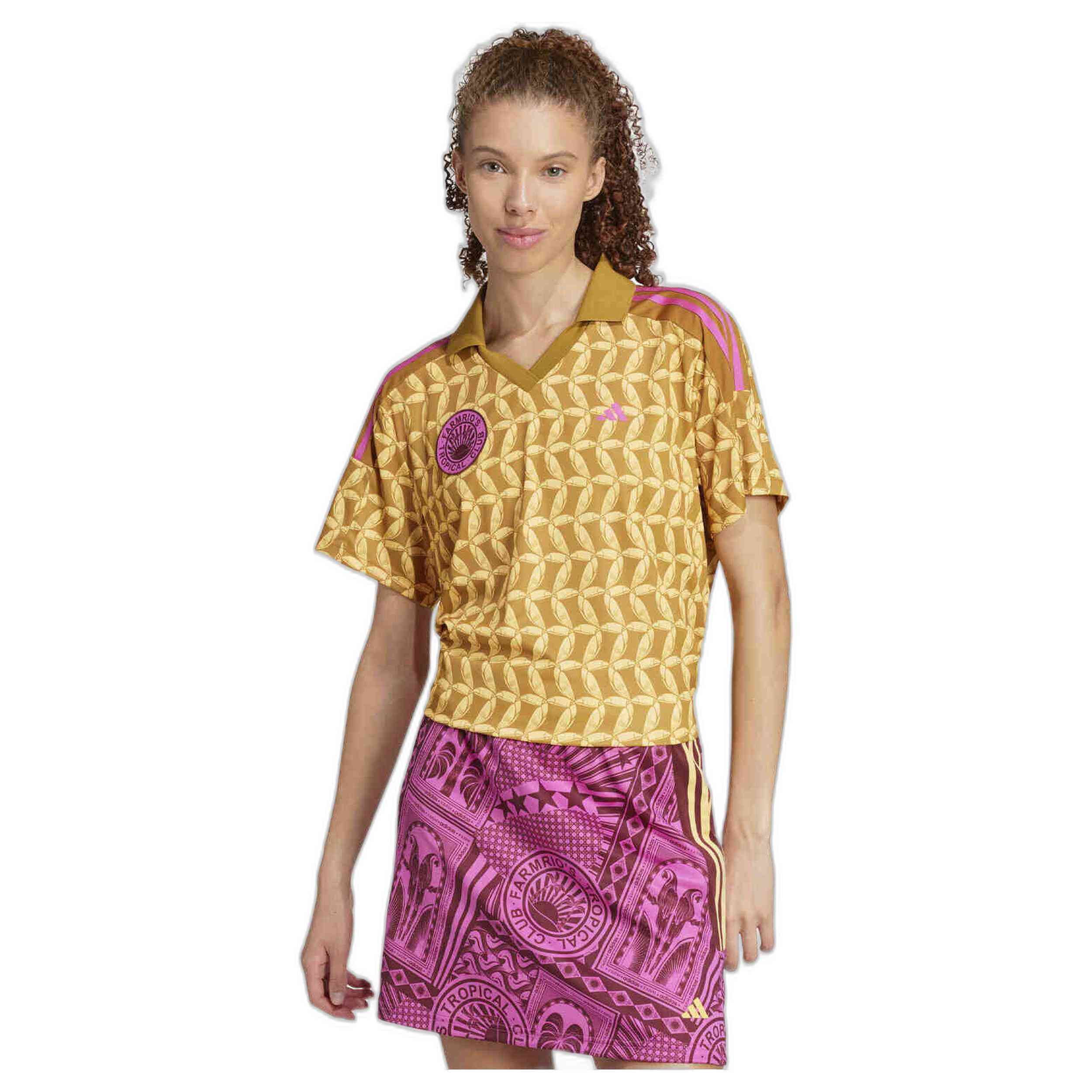 Polos De Manga Corta Adidas modelo JD6303 para Mujer en color Amarillo
