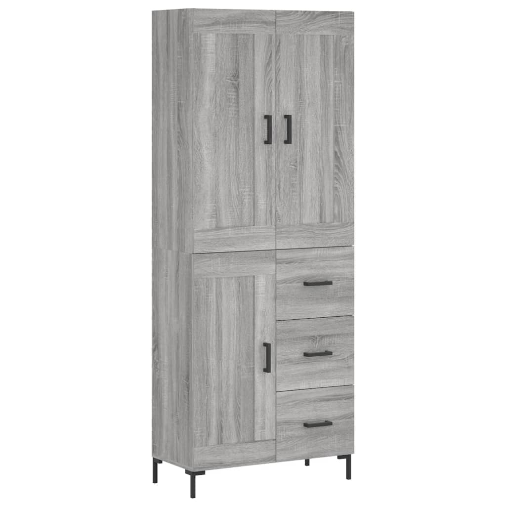 Aparador Alto Vidaxl de Madera Contrachapada 69,5x34x180 Cm