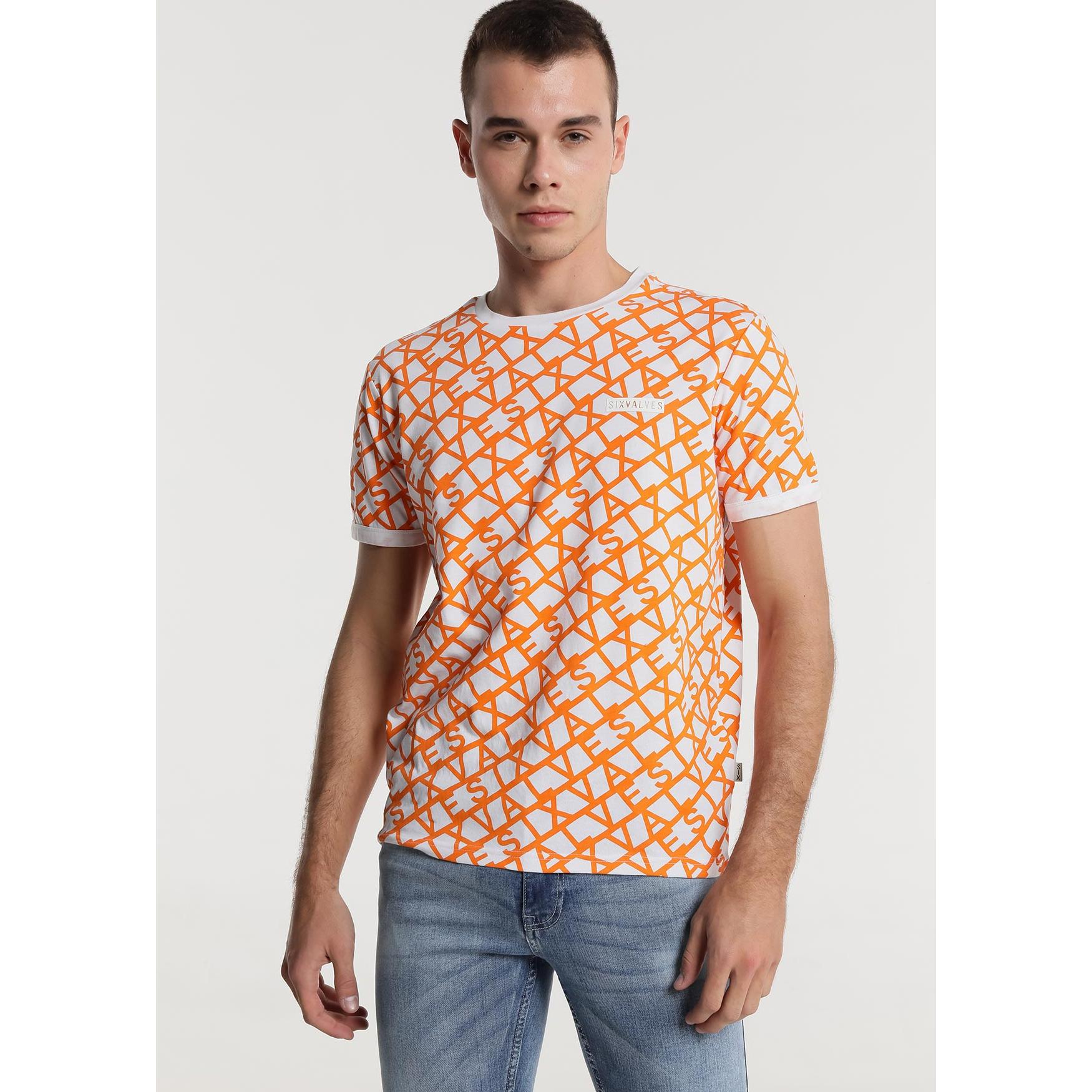 SIX VALVES - Camiseta de manga corta estampado logo