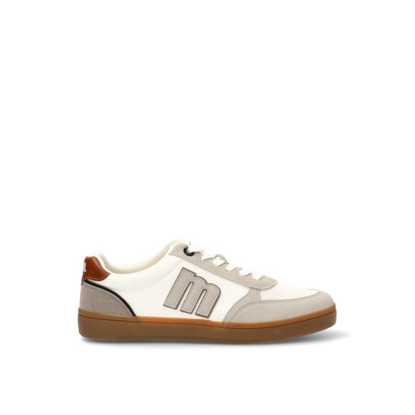 Zapatillas Casual Mustang - Hombre - Suela Plana - Modelo 84826 - Color Blanco