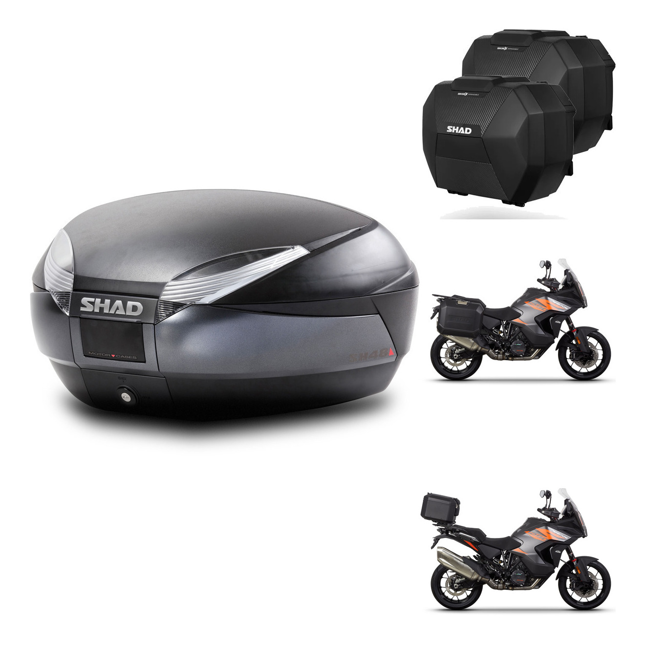 Maletas Sh38x Carbon + Herraje Baul + He KIT-576217