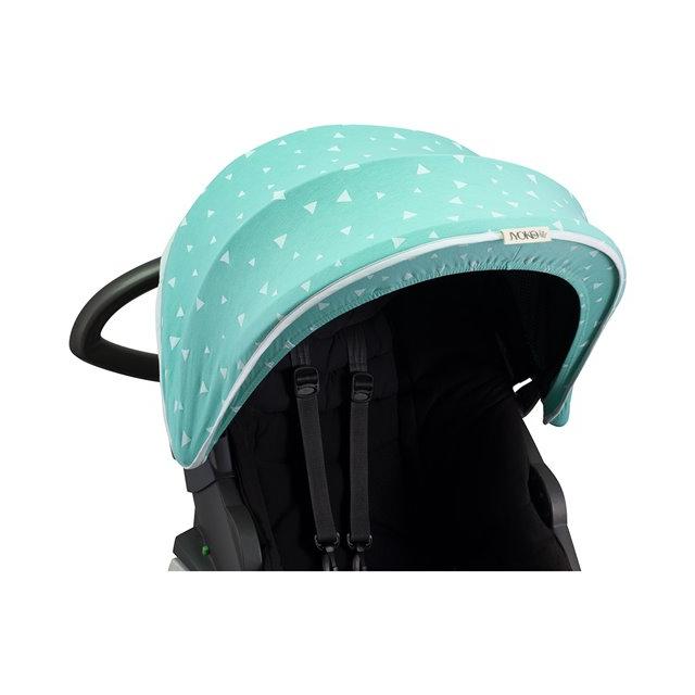 Jyoko Cubre Capota de Algodón Elástico para Silla de Coche Stokke Xplory y Crusi