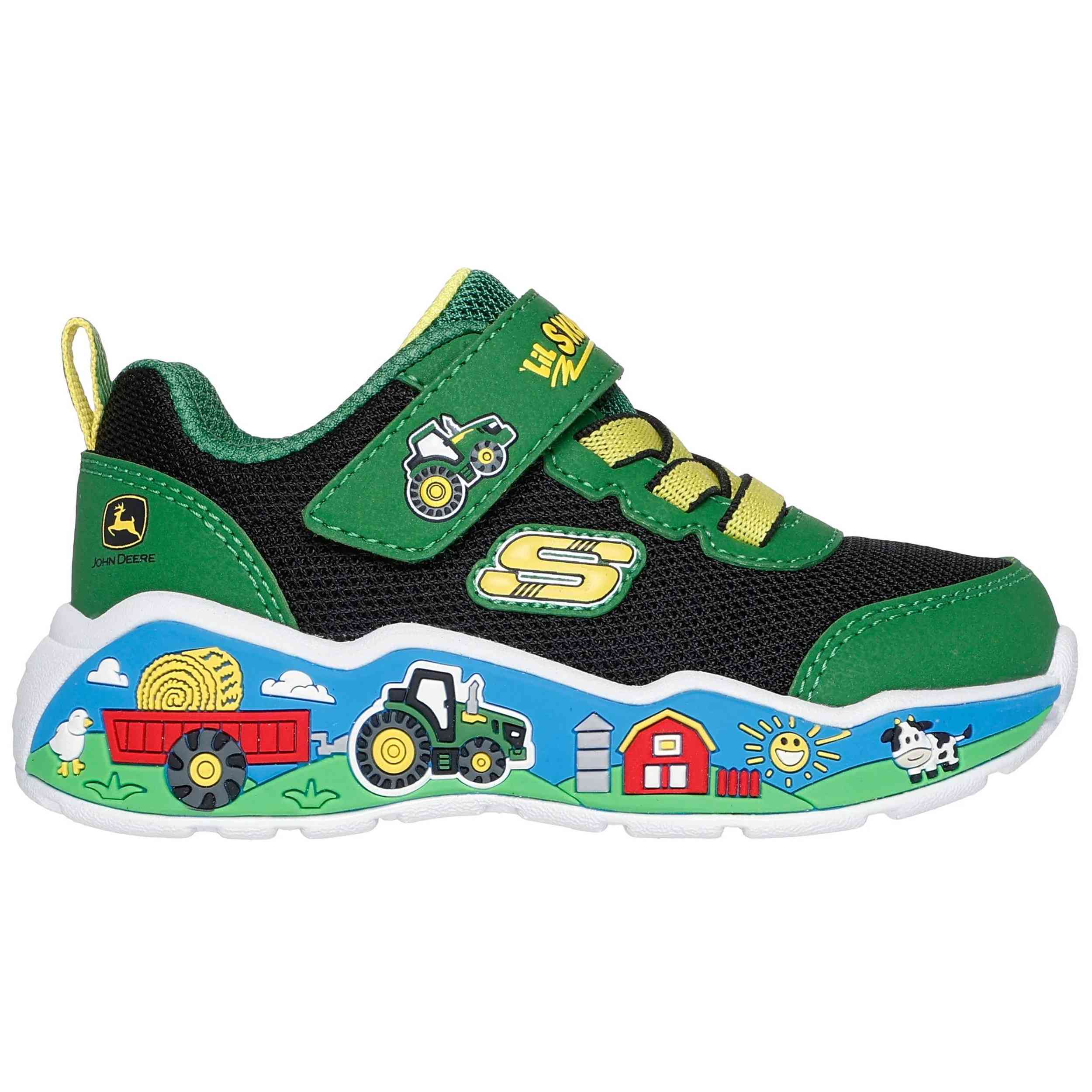 Zapatillas Skechers modelo 407065NGNBK para Bebe en color Verde
