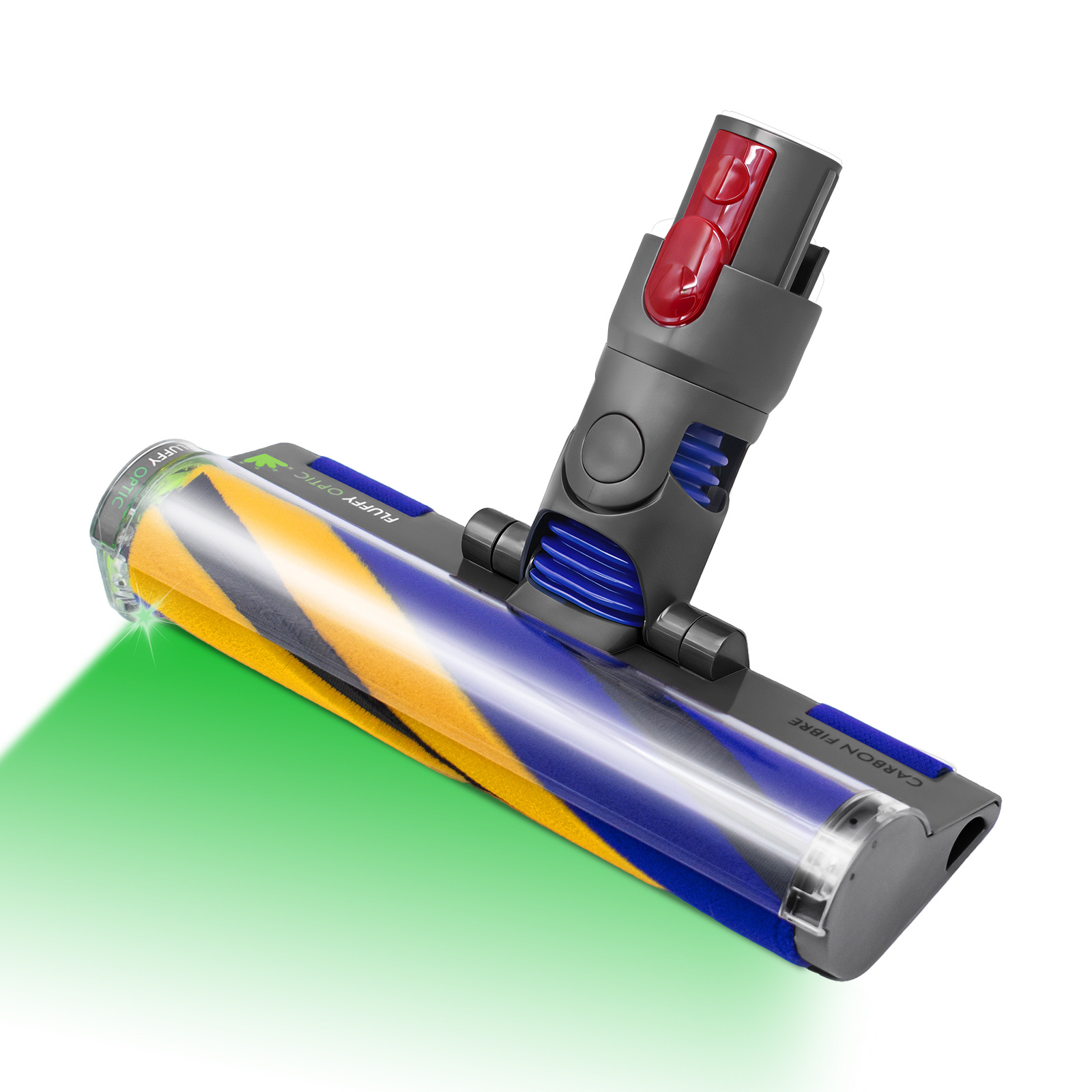 TK Cabeza De Cepillo Para Piso Con Láser Accesorios Para Aspiradora Dyson V10 V11 V15 V8 V7 Cabeza De Succión Suave Con LED Material ABS