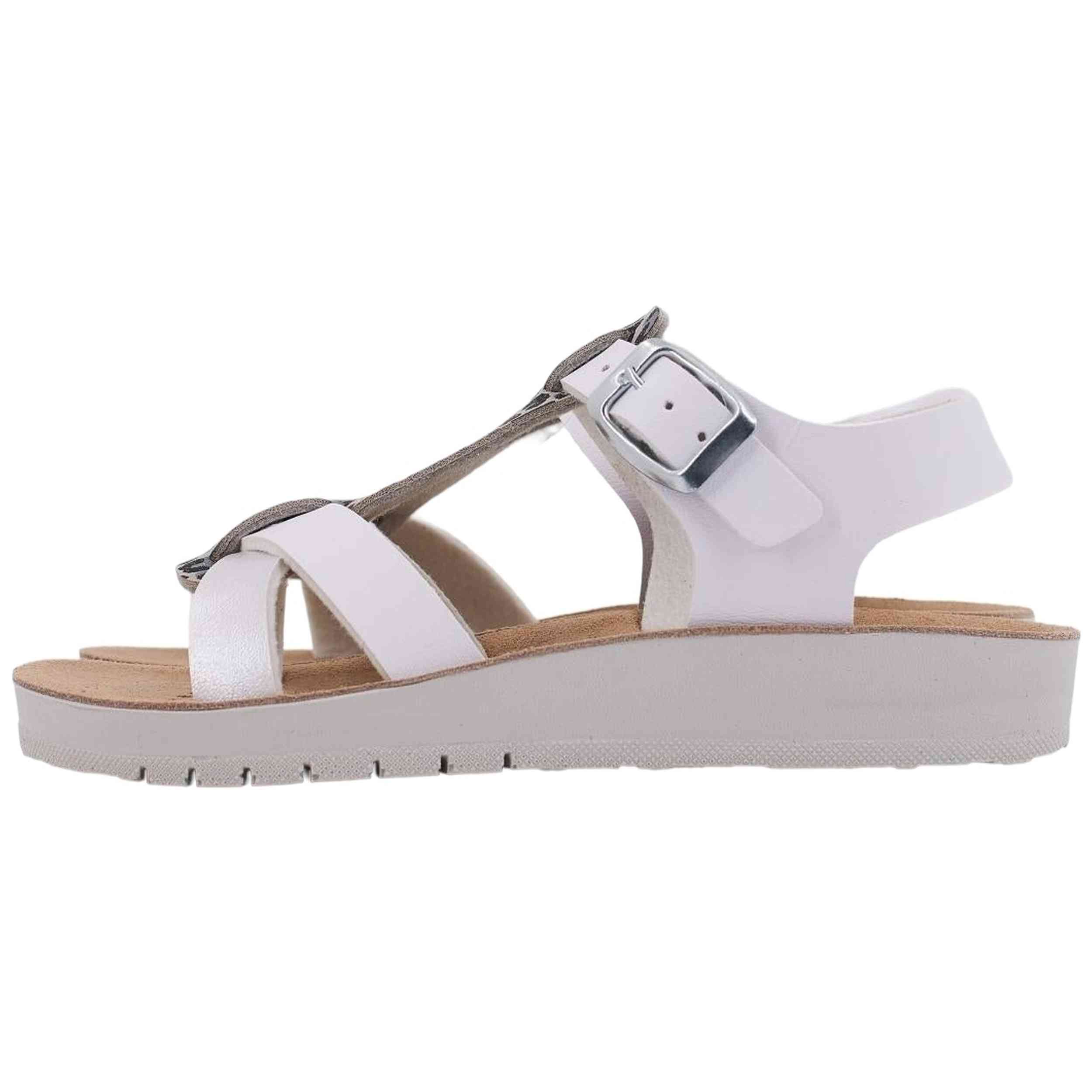 Sandalias Geox modelo 312-791896-C0007-WHITE-SILVER para Niñas en color Blanco