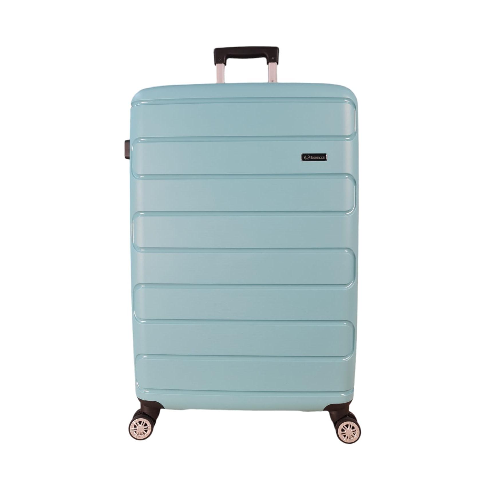 Maleta Benzi bz5673 de Viaje barata grande de Polipropileno Maleta Grande rígida de 75x45x28 con cerradura integrada de combinacion Benzi BZ 5673 color azul