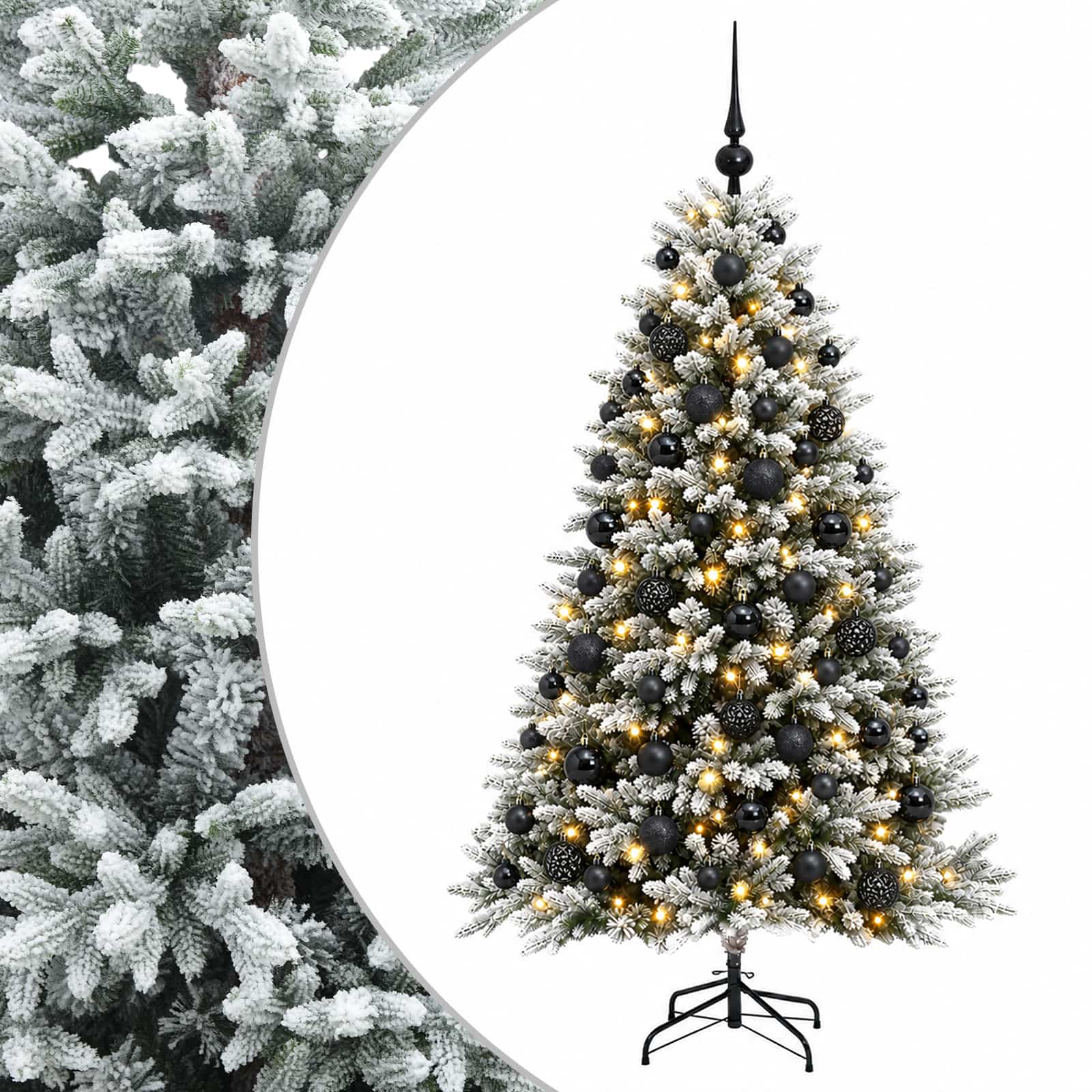 vidaXL Árbol de Navidad Artificial con Adorno 240 cm 300 LED