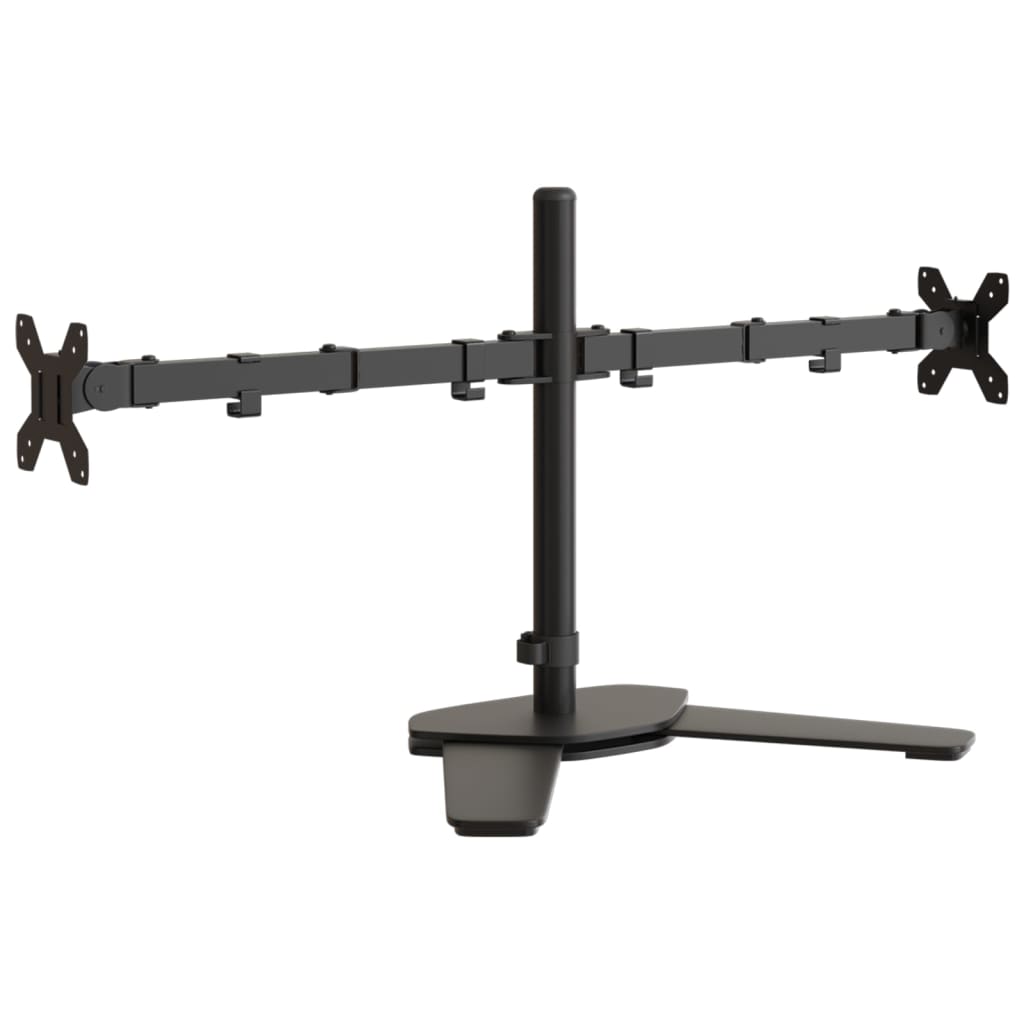vidaXL Soporte para Monitor Poste para Pantalla Escritorio Ajustable Acero Negro Modelo Individual (sin brazo), Doble (sin brazo), Dual y mas