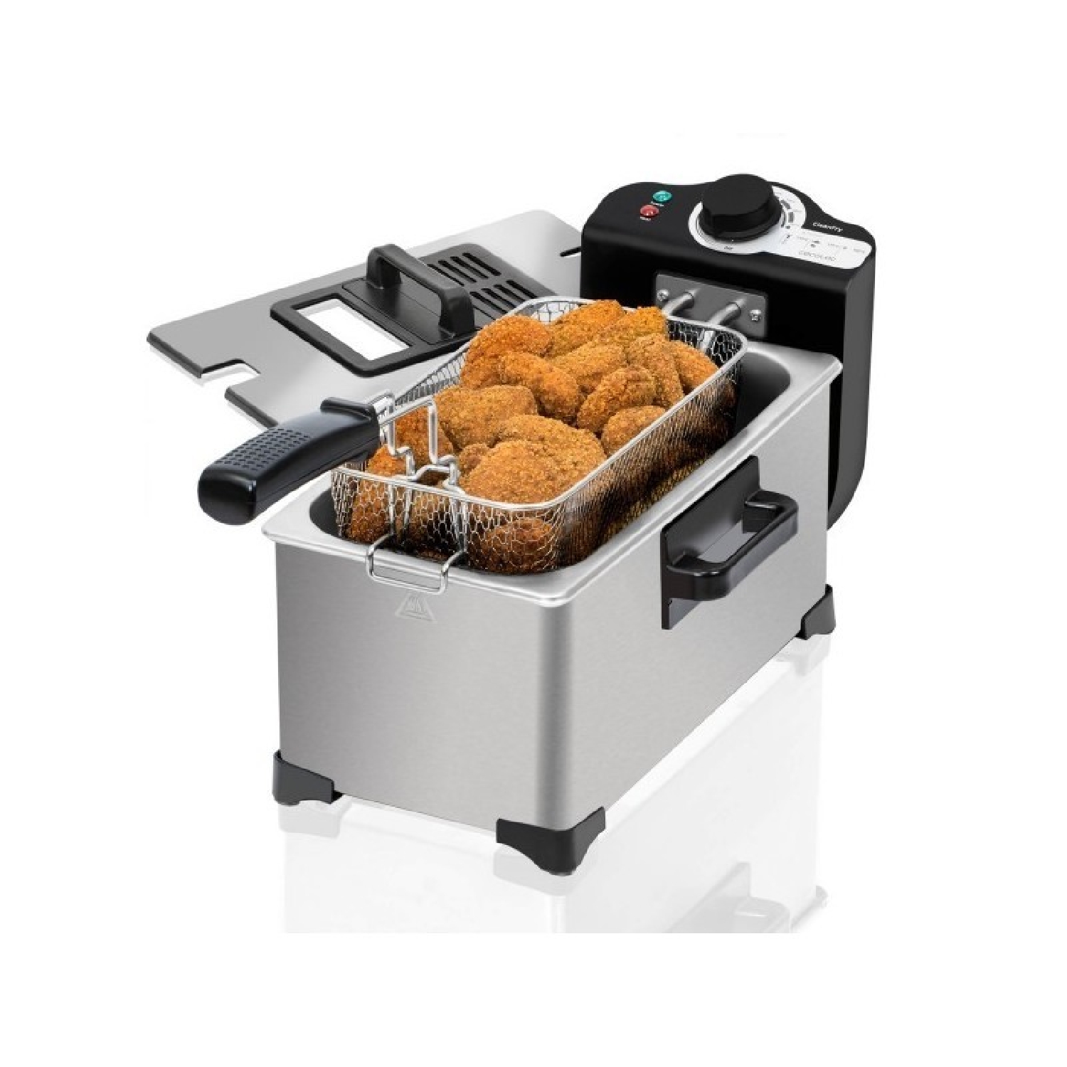 Cecotec Freidora con aceite Freidora Con Aceite Cleanfry 3L Full Inox