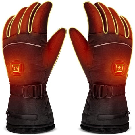 TK Guantes calefactables recargables con 3 niveles de calor, batería de 3200mAh, ideales para el invierno, talla única.