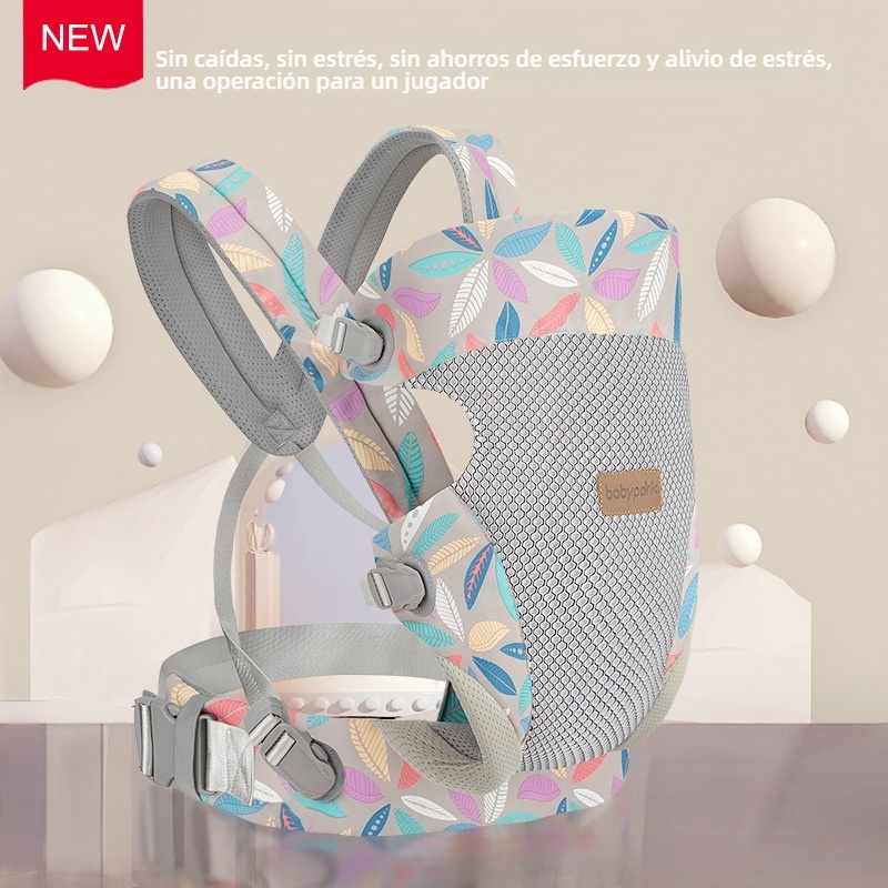 Portabebés ligero con asiento de cadera, multifuncional, apto para todas las estaciones, el imprescindible para llevar a tu bebé con comodidad.