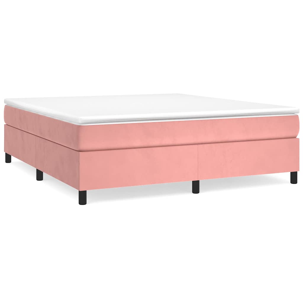 vidaXL Estructura de cama con somier terciopelo 200x200 cm Multicolor