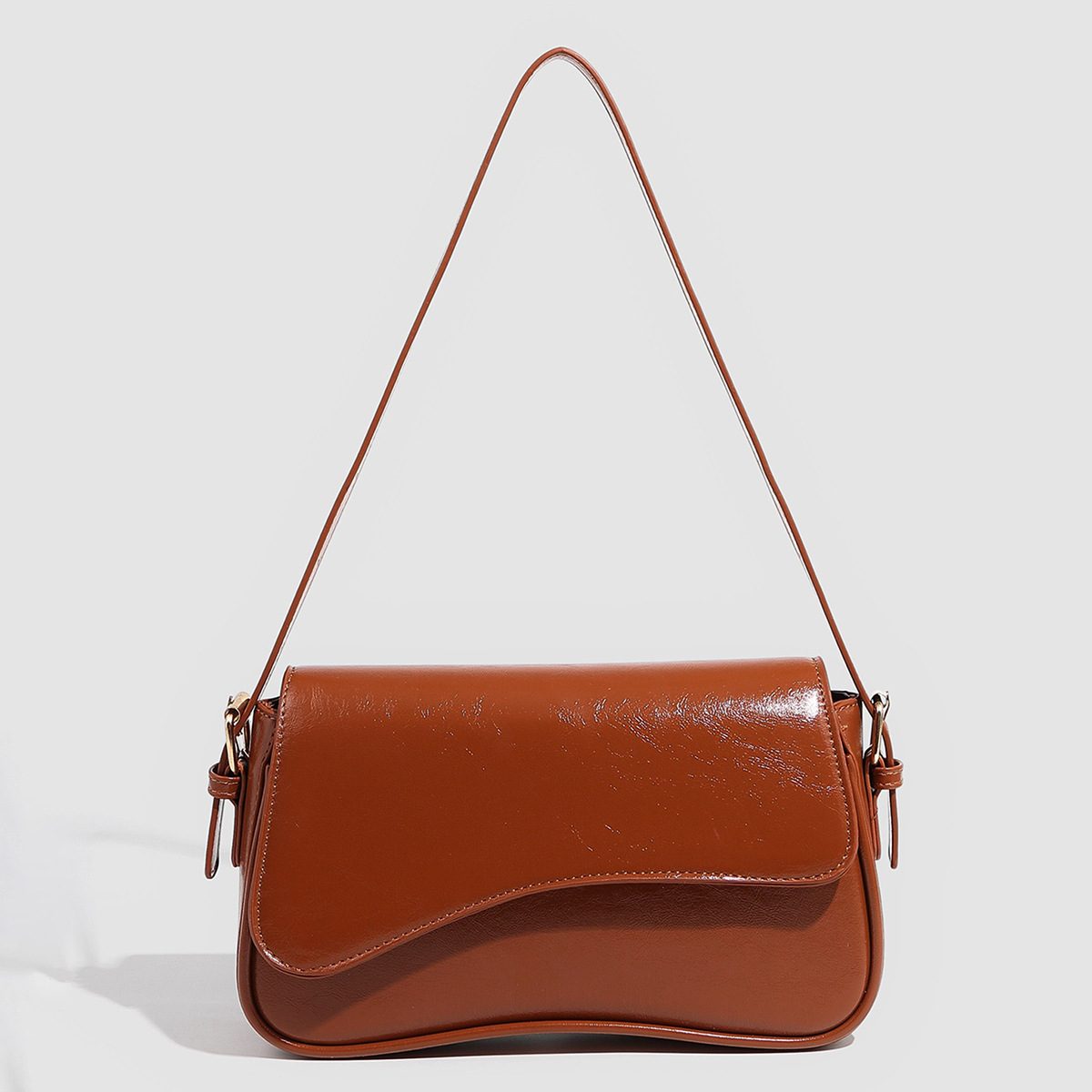 Bolso de hombro para mujer, bolso de piel vegana, bolso de hombro con bandolera desmontable