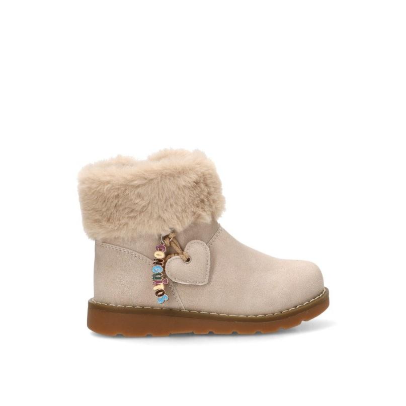Botin Conguitos - Niña - Suela Plana - Modelo Cosh113048 - Color Beige