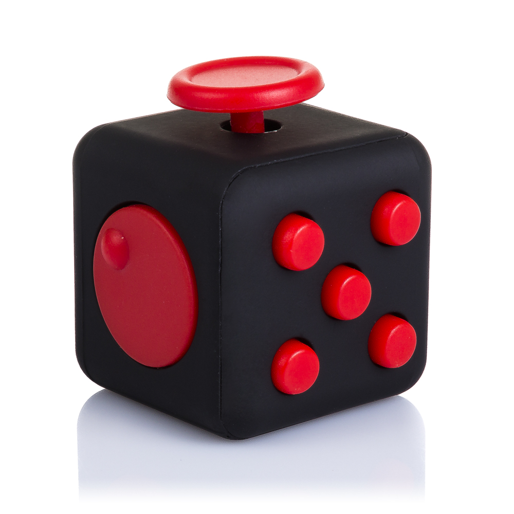DAM. FIDGET CUBE ANTI ESTRÉS CON 6 MÓDULOS RELAJANTES 4x4x4 cm.