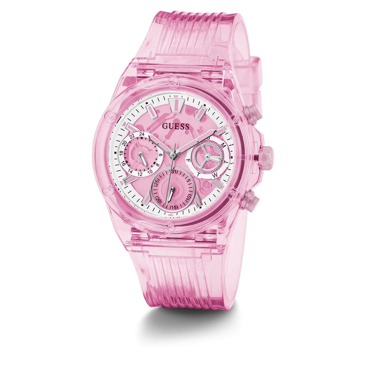 RELOJ GUESS MUJER  ATHENA PLAS ROSA GW0438L2