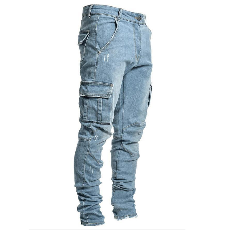 TK 2026 Jeans Skinny Para Hombre Estilo Business Casual Stretch Denim Trousers Cierre De Cremallera Pierna Delgada Versátiles Para Primavera Y Verano