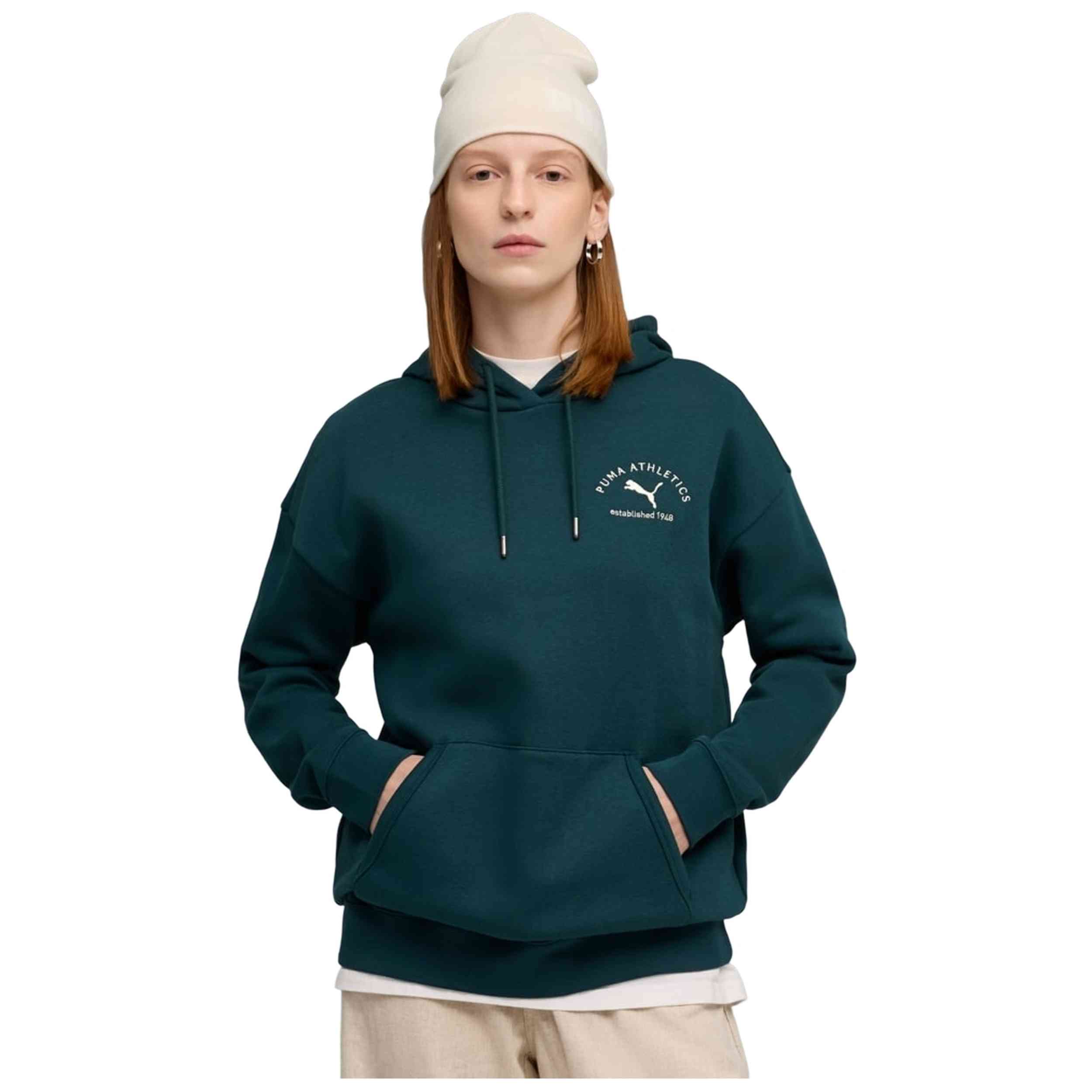 Sudadera Con Capucha Puma para Mujer en color Verde